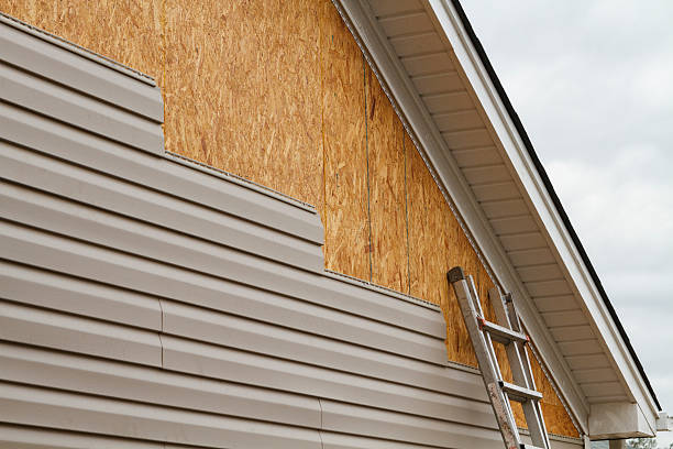 Professional Emergency Siding Repair technician working in Plainview, MN